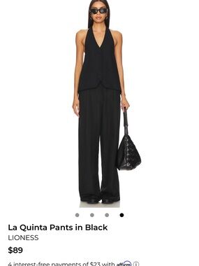 La Quinta Pants in Black
LIONESS size XS